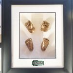 Beautiful casts of a baby's hands and feet