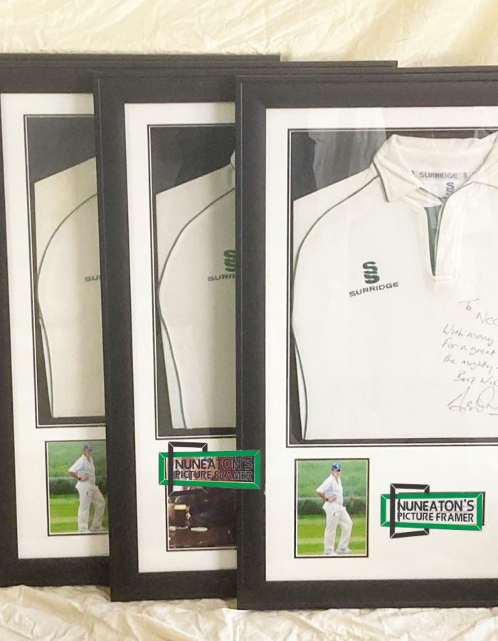 These marvellous shirts was personally signed by one of England's finest cricketers, and is an essential in any sports memorabilia collection.