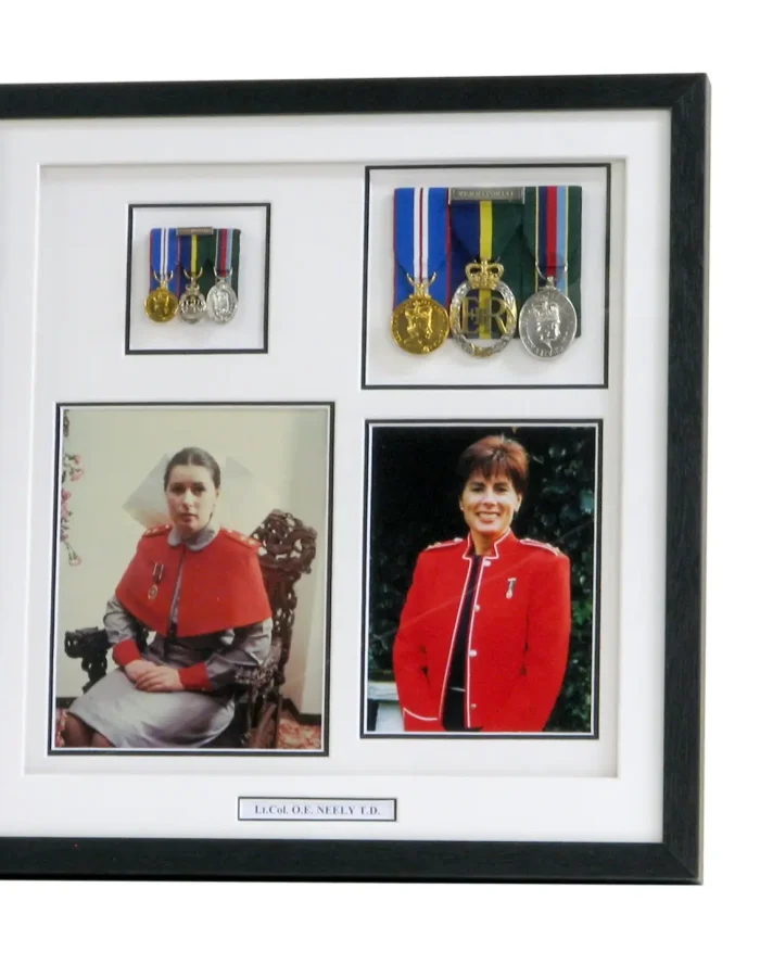 This is a framed piece of family memorabilia, framed by Nuneaton Picture Framing.